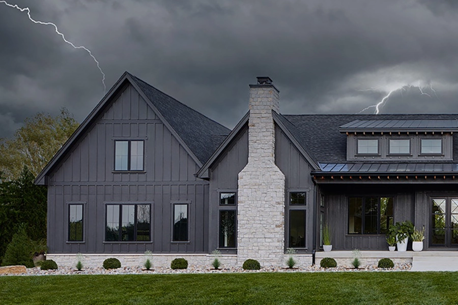Casas modernas con ventanas grandes